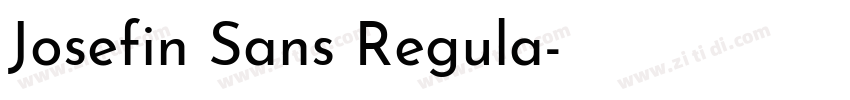 Josefin Sans Regula字体转换